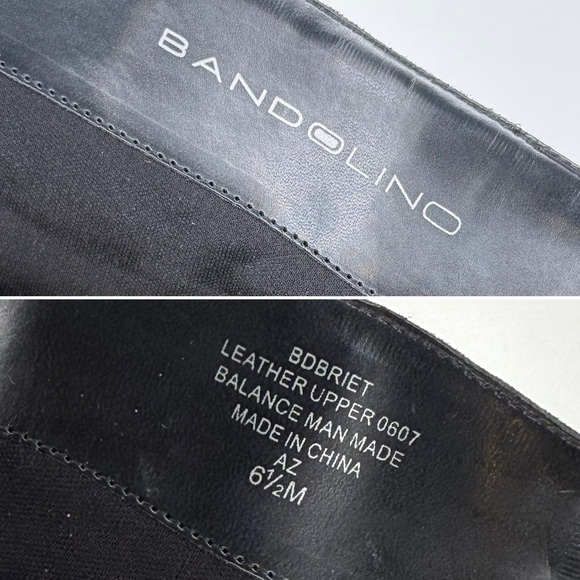 Bandolino Black Suede Knee High Boots Pointed Toe Kitten Heel Size 6.5 Classic - Picture 9 of 11